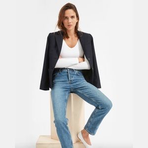 Everlane Long-Sleeve V-Neck Bodysuit